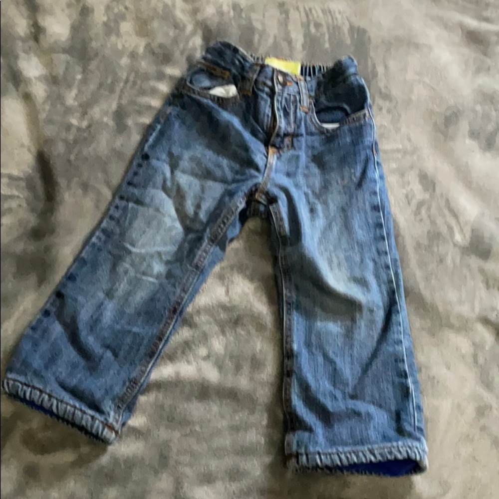 Fleece jeans